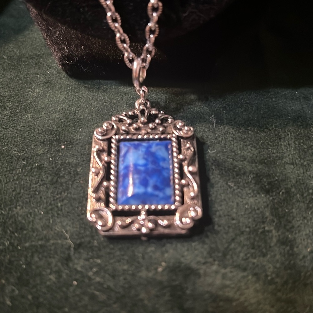 Vintage blue stone necklace